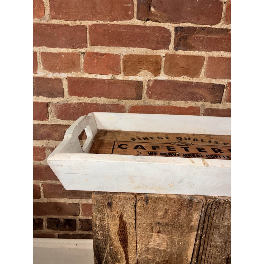 Rustic‎ Wood Serving Tray with Handles Farmhouse Decor - Picture 3 of 6